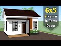 Kecil sih tapi Muat 2 Kamar tidur !! - SMALL HOUSE DESIGN 6x5 METERS (30sqm)