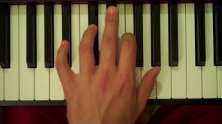 How To Play a Bb Half-Diminished 7th Chord on Piano (Left Hand)