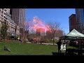 Colorful Sculpture Hoisted Above Rose Kennedy Greenway