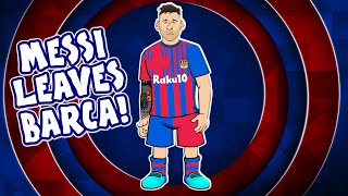 😭Messi leaves Barcelona!😭 (Lionel Messi farewell song press conference)