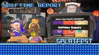 Splatoon 3 - Splatfest Halftime Report - Dark Chocolate vs Milk Chocolate vs White Chocolate