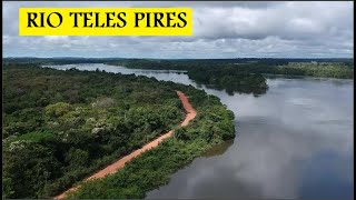 ACAMPADO NO RIO TELES PIRES | PAISAGEM DA BEIRA DO RIO | FLORESTA E RIO ONDE FICAMOS NO FIM SEMANA