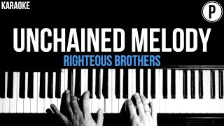 The Righteous Brothers - Unchained Melody Karaoke Acoustic Piano Cover Lyrics