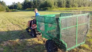 TRAILER CONTAINS GRASS /  PRZYCZEPA ZBIERAJĄCA TRAWĘ  DO TRAKTORKA  HONDA I INNE