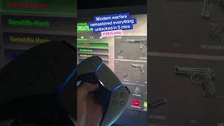 modern warfare remastered unlock all in 5 minutes + level 1000 #cod4 #callofduty