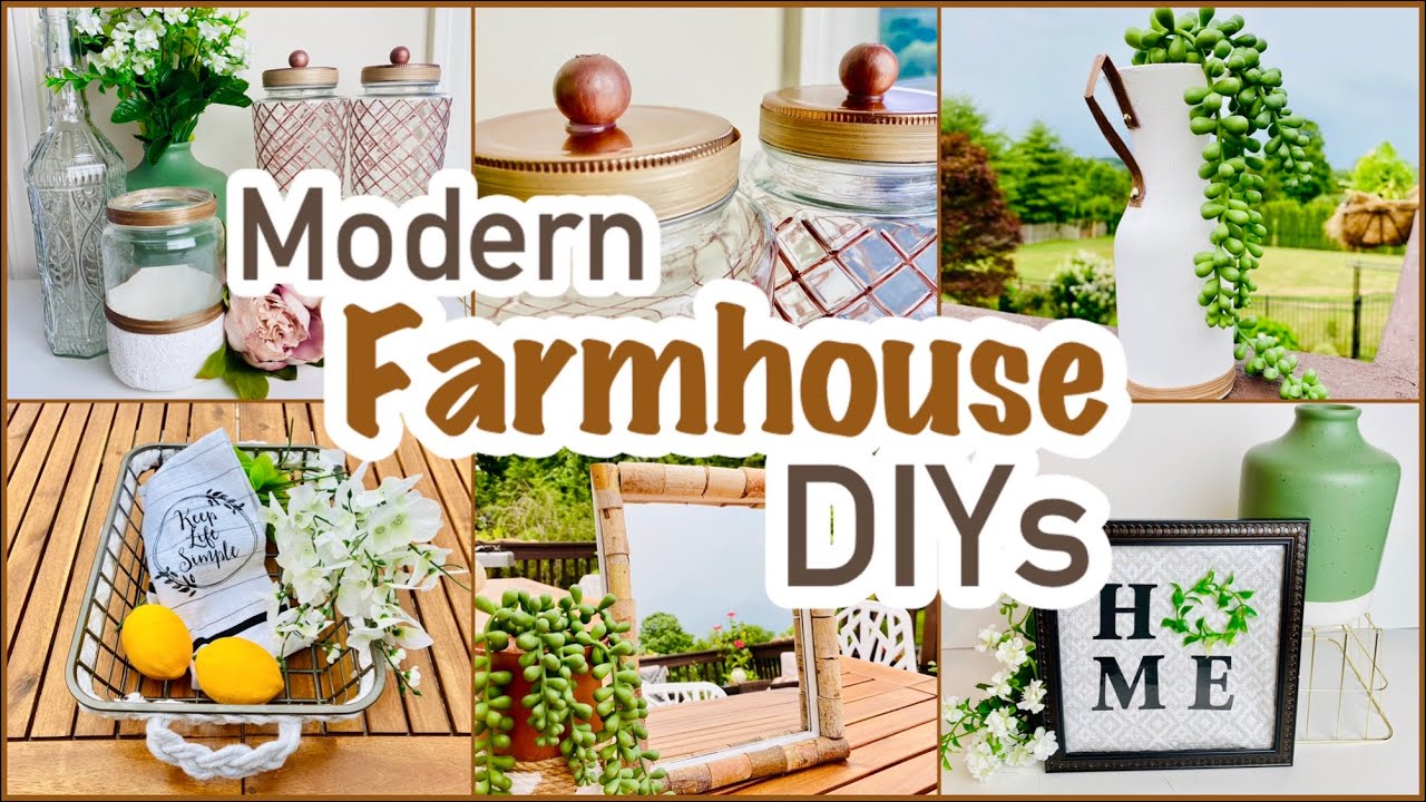 Modern Farmhouse DIY Decor //Dollar Tree DIYs!! - YouTube