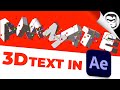 Smooth 3D Text Animation in After Effects – Easy Tutorial (Beginner Friendly)