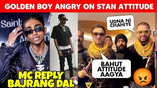 MC Stan Attitude Reply Golden Man Angry 😡, Mc Stan Reply Bajrang dal, Mc Stan New Song Hint 🥰