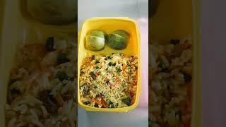 school tiffin box idea #বাচ্চাদের এবং বড়োদের রঙ্গিন খাবারের মধ্যে এটি একটি অন্যতম খাবার@friedrice