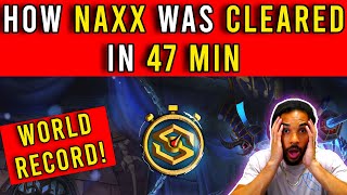 How Noobs Beat The Naxx Speedrun World Record in 47 Minutes!