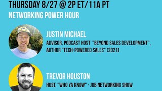 #thePOZcast LIVE w/ Justin Michael \u0026 Trevor Houston (Tech innovation, B2B Sales \u0026 Career Tips)