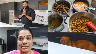 இனி 2 மாதத்திற்கு எங்க வீட்டுல NO NON VEG - Packing Maha's Lunch Box - Beans Curry, Tomato Pappu