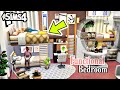 The sims 4 Tutorial Functional Bedroom Ideas || Base game Bedroom