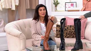 Franco Sarto Heeled Tall Boots - Tribute - Tribute on QVC