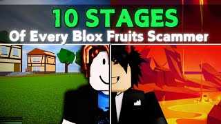 10 Stages of Every Blox Fruits SCAMMER