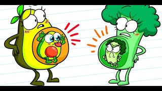 Avocado couple crazy kids cartoon baby 😍🤩
