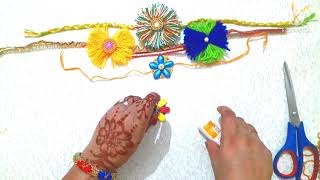 DIY-Handmade Rakhi #Rakhicraft /Aasaan tarike sai different types ki Rakhi banana sheekhe gharpar hi