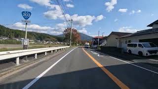 【車載動画】佐賀県唐津市相知町、国道２０３、道の駅厳木に向かう（２０２４年１２月７日）