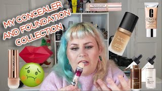 My Concealer And Foundation Collection | NYX, Too Faced, Revolution, Dior, The Ordinary & More!