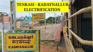 ⚡Tenkasi to kadaynallur Train Journey \u0026 Electrification| 06664 | #tenkasi #kadayanallur #train