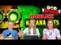 Amelia & Dad lets play with Avelina and Akim - Roblox Banana Eats