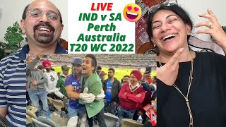 IND v SA, Perth Australia T20 WC 2022 | Flying Beast| Indian American Reactions ! 😍