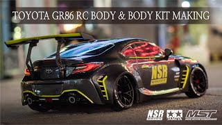 TOYOTA GR86 TAMIYA RC BODY & BODY KIT MAKING