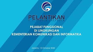 Pelantikan Jabatan Fungsional di Lingkungan Kementerian Kominfo