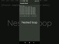 nested loop \\ c language tutorial for beginners