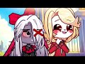 if god charlie meet michael and gabriel morningstar hazbin hotel gacha animation