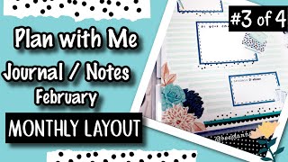 😍Cute & Organized😍 ~ Happy Planner Monthly Layout Plan with Me ~ Journal Note Pages