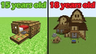 houses at different ages
