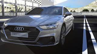 Audi A7 Animation crossing assist and turn assist