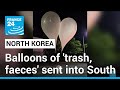 North Korea sends balloons of 'trash, faeces' into South • FRANCE 24 English