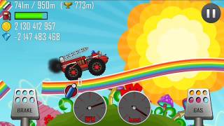 KIDS GAMES ONLINE-Hill Climb RACING multiple CAR RAINBOW ROAD/GAMEPLAY#4