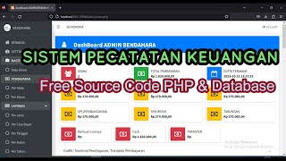 Sistem Manajemen Keuangan | Aplikasi Keuangan Sekolah | Full Source Code PHP & Database Mysql