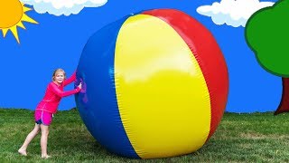 The Assistant and Her Giant Beach Ball Backyard Family Fun