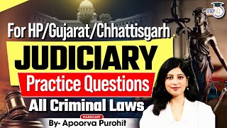 All Criminal Laws Practice Questions For HP, Gujarat, Chhattisgarh Judiciary 2025