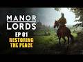 MANOR LORDS | EP01 - THE PERFECT START (Early Access Let's Play - Medieval City Builder)