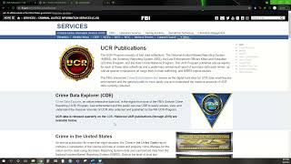Uniform Crime Reports Data in Excel