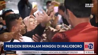 Kehadiran Jokowi Disambut Meriah Warga di Malioboro Yogyakarta