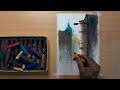 how to paint with soft pastel an urban landscape painting