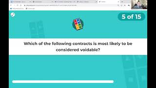 Prelicensing Video #24 B  Contracts Kahoot