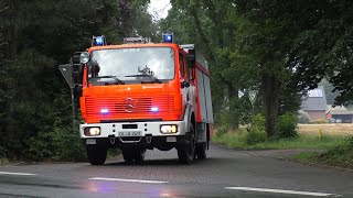 [Großbrand] Einsatzfahrten Freiwillige Feuerwehr , FTZ und DRK Landkreis Oldenburg