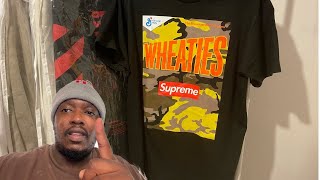 Supreme x Wheaties T Shirt Unbagging \u0026 Review