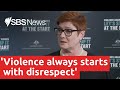 Watch: Minister for Women Marise Payne is live | SBS News