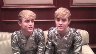 Jedward says hi to R.AGE!