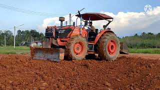 kubota m8540ดันดินเกียร์ 1 ไม่ใส่สโล เป็นยังไงมาดูกันครับ