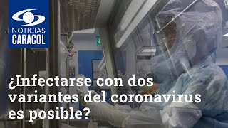 ¿Infectarse con dos variantes del coronavirus es posible?
