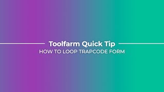 Toolfarm Quick Tip: How to Loop Trapcode Form